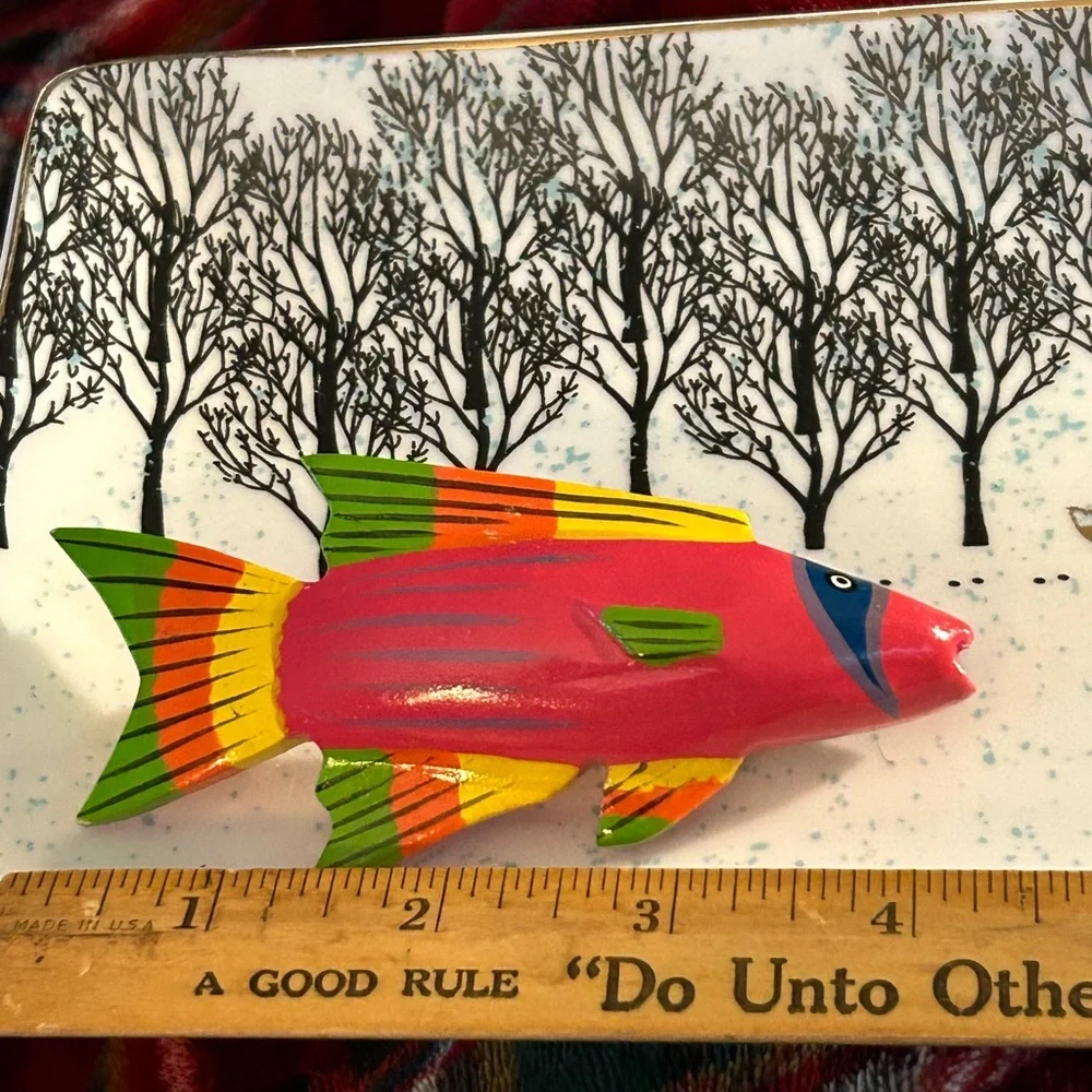 Vintage Tropical Fish Barrette